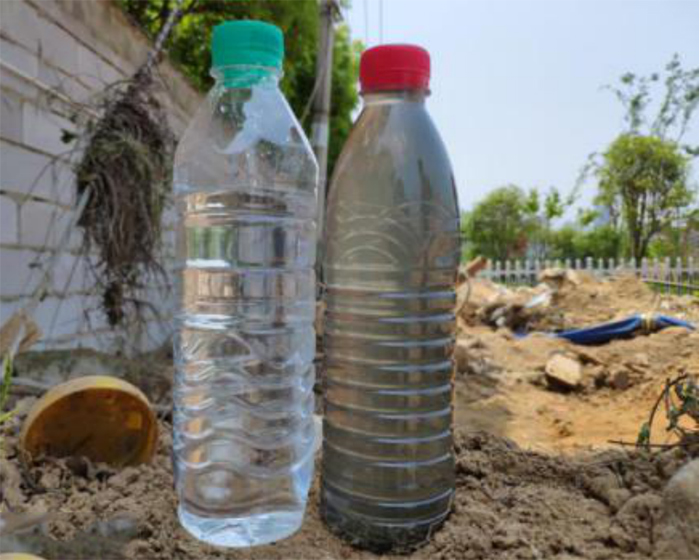 南昌紅谷灘新區(qū)超磁分離河道治理項目-進(jìn)出水質(zhì)對比